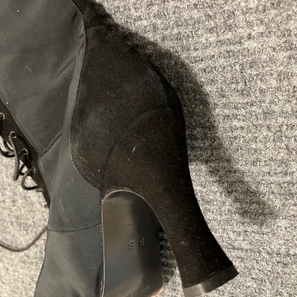 Vtg CHARLES DAVID By Nathalie M Lace Up Victorian Boots Sz 8 - Picture 8 of 13